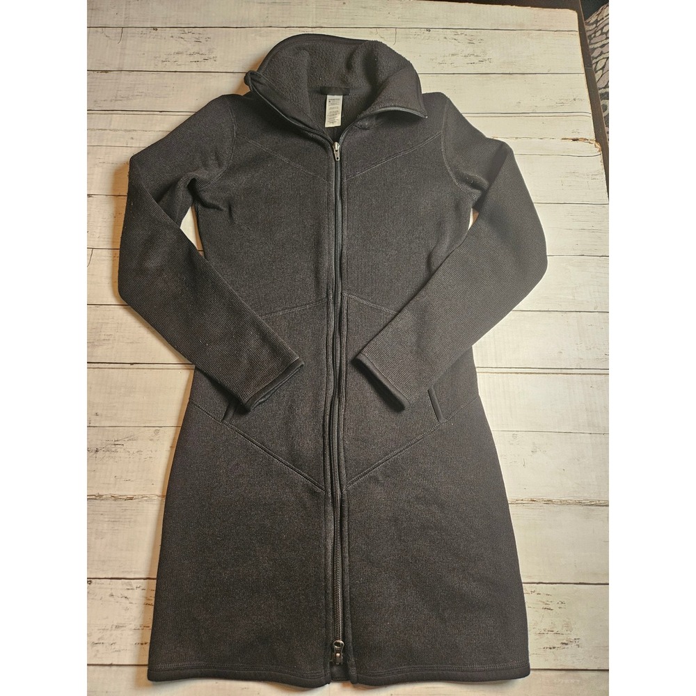 Patagonia Better Sweater Coat Women Small Black Full Zip Fleece Jacket 25825